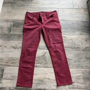 American Eagle Outfitters Women's Dark cranberry  Skinny Jeans